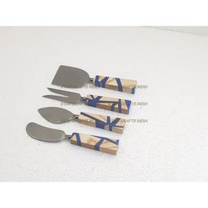 Cubiertos de cocina, cucharas, cubiertos de acero inoxidable y mango de resina, cubiertos al por mayor, juego de cubiertos, juegos de vajilla - Product Image 6