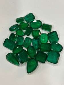 Zambian มรกตธรรมชาติ2-5กะรัตอัญมณีเหลี่ยมหลวมตัดเหลี่ยมเพชรพลอยตัดสีเขียวที่ได้รับการรับรองจากอินเดีย - Product Image 6