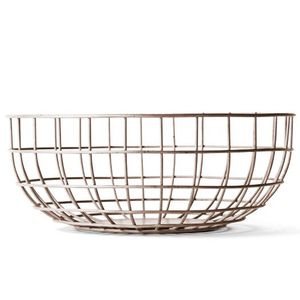 Rose Gold Color Fruit <b>Basket</b> Tabletop Fancy Arrival Handmade <b>Storage</b> Container And Bucket <b>Round</b> Shape Iron Wire Made Kitchenware - Product Image 5