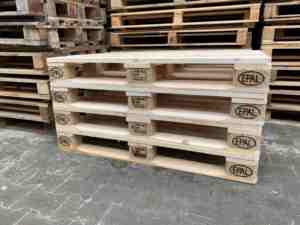 New Euro Pallets 1200x800 Entrada industrial de 4 vías 1500kg Capacidad de carga - Product Image 2