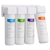Purificateur d'eau domestique Moolmang Premium 8 pouces 4 étages UF Système de filtre à changement rapide 8 pouces avec robinet EZ pour évier domestique