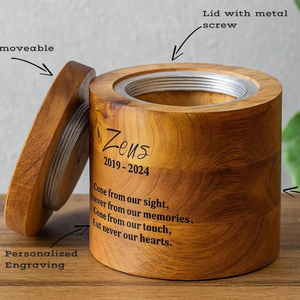 Lichtenberg Mango <b>Wood</b> Cremation <b>Urn</b> Red Resin InlayHandmade Cremation <b>urns</b> <b>for</b> Human And Pet <b>Ashes</b> - Product Image 3