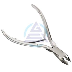 Recortador de cutículas profesional personalizado pinzas para cutículas herramientas de uñas de acero inoxidable cuchillas afiladas cortador de cutículas doble resorte - Product Image 1