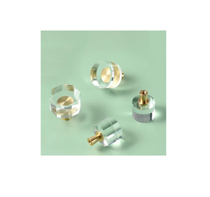 Tirador de puerta de perilla de acrílico moderno con manijas de gabinete pulidas de estilo antiguo Perillas con al mejor precio - Product Image 4