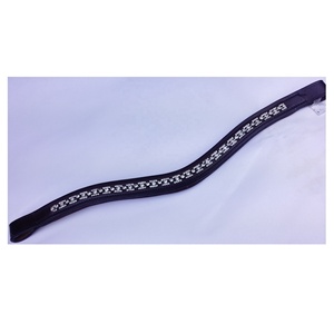 Diseño elegante, forma de onda de cristal, banda para la frente, banda para la frente de cuero de caballo, cristal de una sola fila, banda para la frente acolchada - Product Image 1