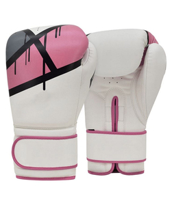 Nuevos guantes de boxeo profesionales ganadores PVC dedo completo gancho Cierre de bucle embalaje personalizado MMA Thai Sparring Kick Boxing guantes - Product Image 1