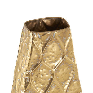 Florero de Metal con textura antigua, forma larga única, pantalla decorativa de Color dorado, última llegada, diseño único para el hogar y la Oficina - Product Image 3