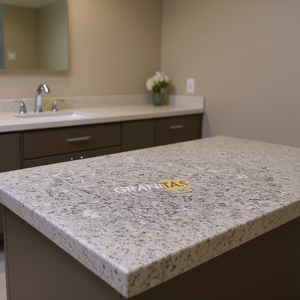 Encimeras de Cuarzo Artificial para Baño y Cocina, Personalizadas, de Primera Calidad, en Granito Carrara Calacata, Precortadas, con 1 Año de Garantía - Product Image 3