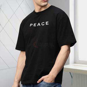 บ็อกซี่ไหล่ตกกราฟิกพิมพ์ลายดิจิตอลแนววินเทจผ้าคอตตอนรุ่น100% - Product Image 4