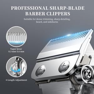 Tondeuse à cheveux électrique sans fil pour hommes, ensemble de tondeuse à barbe avec écran LED, machine à couper les cheveux alimentée par batterie - Product Image 6
