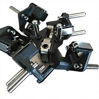 TWL TWL-N03 Prise française VDE 4,8 mm avec broche électrique en laiton (creuse et pleine) noire 250 V Norme européenne