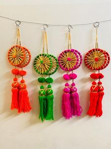 Sellplus Wall Door 3 Circle Hanging Toran Multicolor (Paquete de 2) Pieza decorativa - Product Image 4