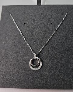 Offres Spéciales grand cadeau pour les femmes-collier réglable avec fermoir mousqueton-argent sterling zircon cubique 925 ARGENT - Product Image 2