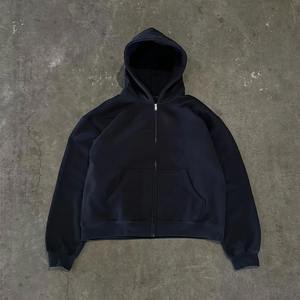 New Trendy <b>Baggy</b> Tracksuit Manufacturer High Quality Cotton Men's Tracksuits Set with Zipper Hoodie and <b>Pant</b> Two Piece Set - Product Image 5