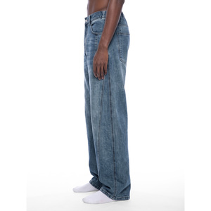 Jeans de Mezclilla de Pierna Ancha y Cintura Alta con Lavado Vintage para un Estilo Casual y Urbano - Product Image 4