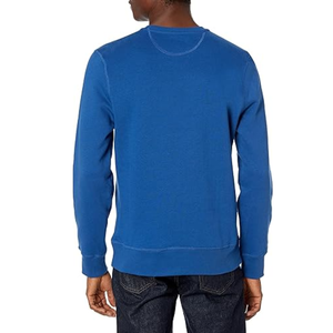 Sudadera de cuello redondo liso de ajuste relajado para hombre con mangas largas cómodas, adecuada para diseño personalizado y producción en masa. - Product Image 3