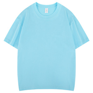 Venta al por mayor de moda de algodón camiseta de gran tamaño personalizado en blanco camiseta para ropa de hombre colorido de manga corta - Product Image 4