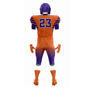 Uniforme de football américain pour hommes, respirant, grande taille, tissu court et extensible, conçu pour les matchs en plein air et les séances d'entraînement - Product Image 2