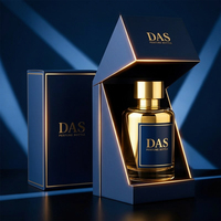 Flacon de parfum personnalisé sur mesure avec estampage à chaud professionnel et emballage cadeau élégant à ouverture angulaire