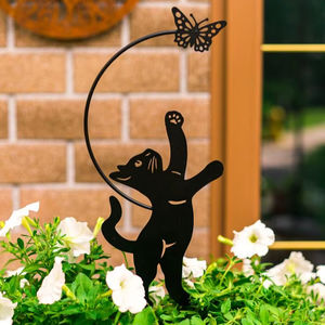 Ornements artistiques forts de jardin en métal avec des détails faits à la main parfaits pour améliorer les projets d'aménagement paysager de pelouse d'arrière-cour - Product Image 1