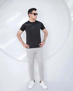 กางเกงไฮบริดสีเทาแบบปรับแต่งได้สำหรับผู้ชายกางเกงฝึกยิมกางเกงผู้ชายมีกระเป๋าใส่สบายมีซิป - Product Image 3