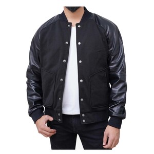 Custom <b>Vintage</b> Wholesale <b>Varsity</b> <b>Jacket</b>, High Quality Casual Letterman Chenille Custom Embroidery Leather <b>Varsity</b> <b>Jacket</b> - Product Image 6