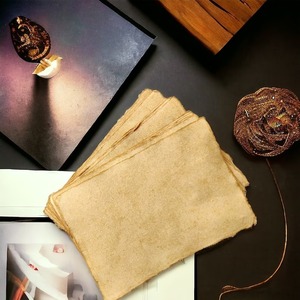 Papel Hecho A Mano Premium Vintage Marrón PACK DE 50 HOJAS - Product Image 4