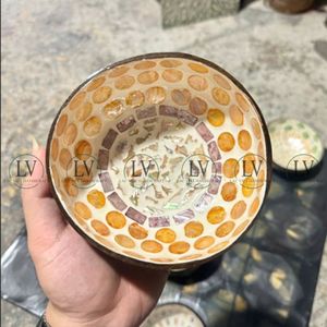 Top Eco-Friendly <b>Coconut</b> Shell MOP Inlay <b>Bowl</b> Customized Technique Handmade From Vietnam for Holiday Gift Kitchen Ware Items - Product Image 3