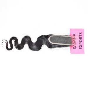 2*6 Fermeture Cuticule Brute Alignée Machine Indienne Double Trame Deep Wave Traitement Aucun Vente en Gros Tissage Extensions de Cheveux Humains - Product Image 2