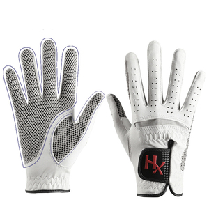 Guantes de golf estampados personalizados unisex de alta calidad hechos de cuero Cabretta Material antideslizante MOQ bajo para uso deportivo - Product Image 2