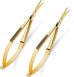 Micro Ciseaux à Ressort Logo Personnalisé en Acier Inoxydable pour Extension de Cils Ciseaux à Sourcils - Product Image 2