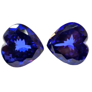 พลอยแทนซาไนต์พลอยพลอยพลอยแทนซาไนต์ประดับหัวใจตัดได้รูปหัวใจสวยงามสีธรรมชาติที่ดีที่สุด - Product Image 3