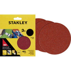 Stanley 125 mm pour disques de ponçage Velcro, multi-pack avec accouplement rapide - Product Image 2