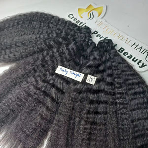 มัดผมตรงจาก Yaki ดิบผมมนุษย์ไม่ผ่านกระบวนการมัดผมชาวเวียดนามแบบไม่ผ่านกระบวนการ - Product Image 1