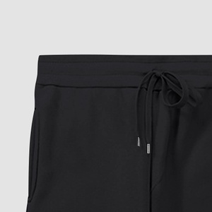 Survêtement d'hiver décontracté pour homme en polaire 100% polyester respirant avec logo frontal et fermeture à cordon de serrage, motif uni - Product Image 2