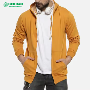 Sweat-shirts à capuche unisexes personnalisés pour la gym, 100% coton molletonné/éponge française, respirants, séchage rapide, vente en gros, sport - Product Image 2