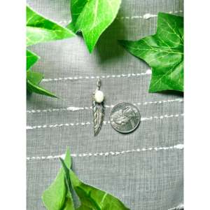 Colgante Navajo Hecho a Mano con Ópalo y Oro Rosa, con Engaste de Bisel, Amuleto Religioso de Plata de Ley con Baño de Rodio, Joyería - Product Image 2