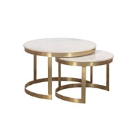 Table basse en métal classique moderne de luxe avec un design décoratif, écologique et artisanale