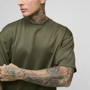 Premium Quality 100% Cotton Eco-Friendly Men's Summer Set Breathable Quick Dry Lightweight Embroidered Logo <b>Hip</b> Hop Print Design - Product Image 3