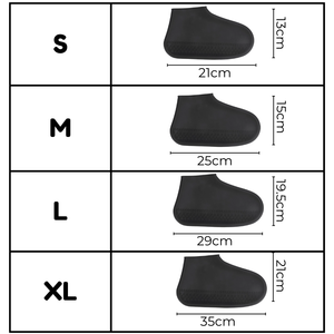 Cubierta impermeable de silicona para zapatos Cubrezapatos antideslizantes resistentes al agua Cubierta para zapatos de lluvia de goma de silicona - Product Image 2