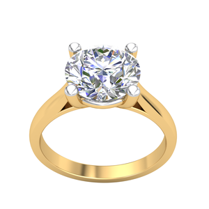 2.3Cts แหวนทอง14K สุดหรูของผู้หญิงสุดหรูเทียบกับความชัดเจนในแล็ปเครื่องประดับเพชรที่ผ่านการรับรอง - Product Image 1