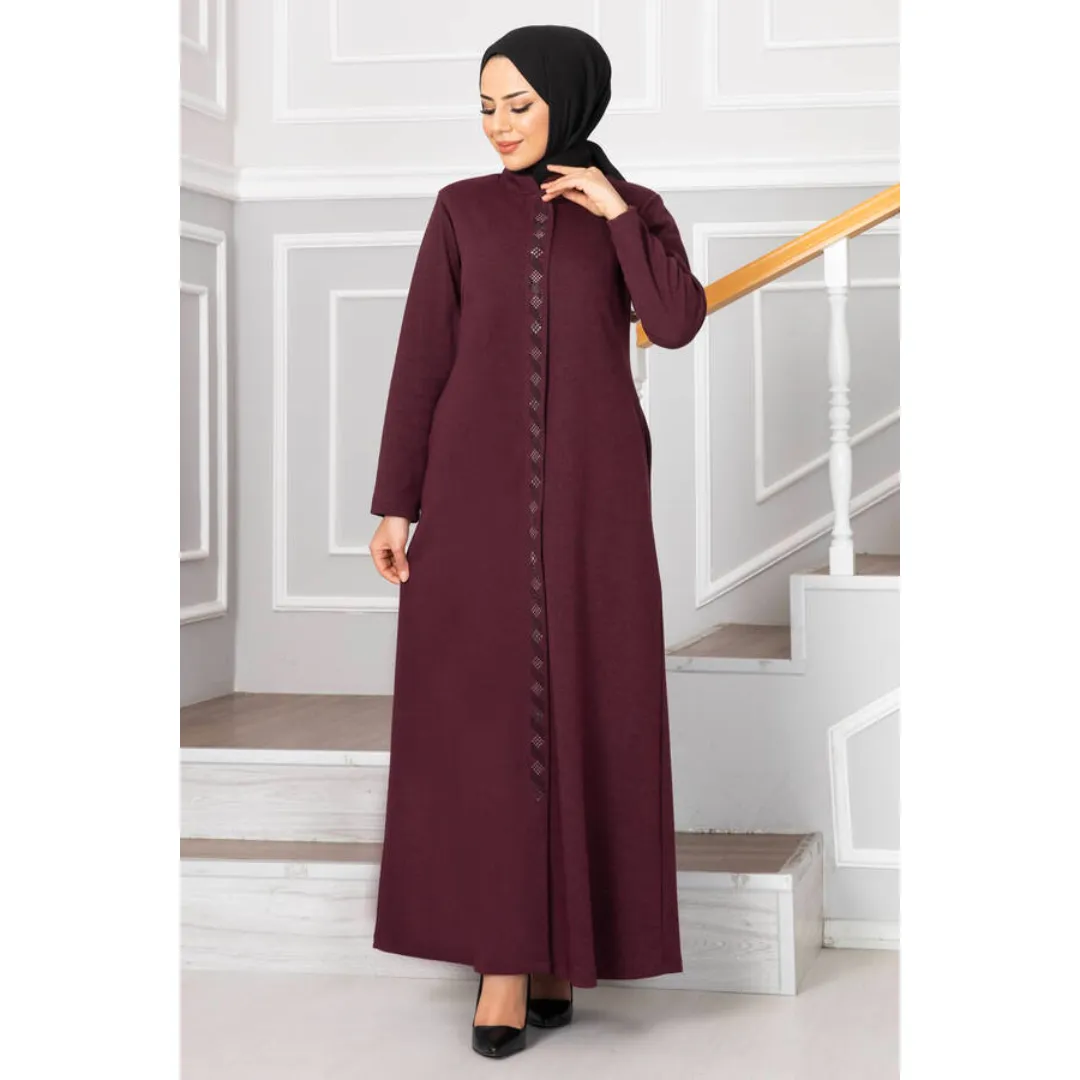 Nueva temporada mujer invierno ropa islámica Abaya vestido Kaftan túnica Dubai musulmán islámico moda turco hecho vestidos islámicos