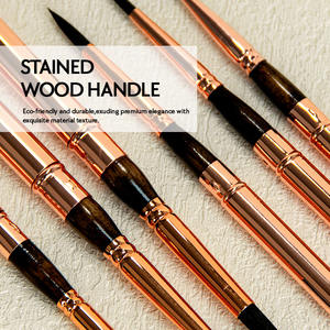 <span class=keywords><strong>Kolinsky</strong></span> voyage <span class=keywords><strong>aquarelle</strong></span> pinceaux Sable cheveux rond <span class=keywords><strong>aquarelle</strong></span> <span class=keywords><strong>pinceau</strong></span> Portable artiste pinceaux avec poche étui de protection - Product Image 2