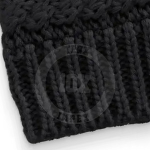 หมวกบีนนี่ผ้าฝ้ายถักสำหรับกลางแจ้งหมวกบีนนี่ผ้าแจ็คการ์ดงานตามสั่งสำหรับฤดูหนาว - Product Image 4