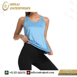 Singlet formation fournisseur femme Sport haut femmes hauts d'entraînement maille dos nageur réservoir Yoga chemises vêtements de sport Sport sans manches gilet - Product Image 2