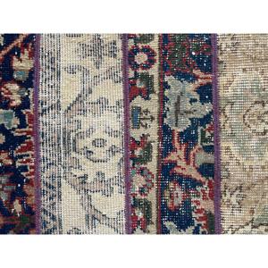 Vintage Turkish Rug, 2x5.2 ft <b>Runner</b> Rug, Blue <b>Red</b> Polka dot Rug - Product Image 5