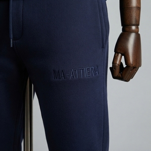 <b>Mens</b> Navy Hoodie Tracksuit Sets Tone On Tone <b>Pullover</b> Sweatshirt Jogger Pants Sportswear Training Gym Fitness Activewear Premium - Product Image 5