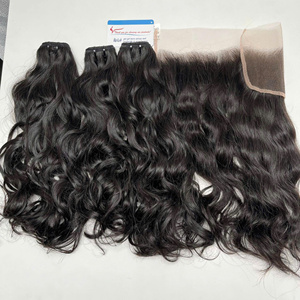 ผมต่อจากคนเวียดนามดิบสีดำธรรมชาติหยักศกมีสินค้าในสต็อกตอนนี้ - Product Image 4