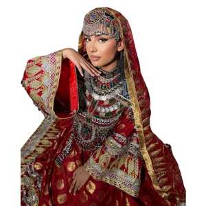 Vestidos Afganos Vintage Largos hasta el Suelo, Transpirables, Bordados con Encaje y Logotipo Personalizado, Precios al por Mayor de Moda Afgana para Mujer India - Product Image 1