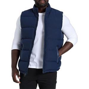 Nouveau design, mode hiver, logo personnalisé, Chauffe-corps hiver gonflé, gilet à col montant pour hommes sans manches, fabriqué par Dress Sports - Product Image 1
